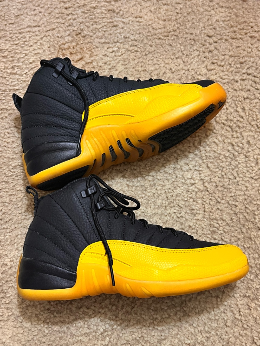 Nike Air Jordan 12 Retro sneakers in the "University Gold"